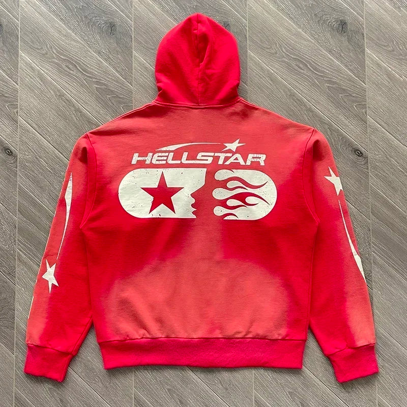 HS Zip up Cotton Hoodie with Zipper Wash